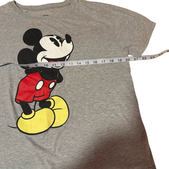 Disney Mickey Mouse Classic Women's Grey T-Shirt Size XL Tee Gray - Picture 4 of 5